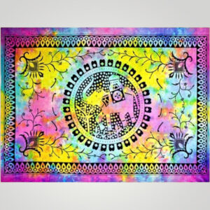 Elephant-Mandala Tapestry 72"w x 108"h