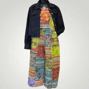 Harem Patchwork Wide Leg Capri Jumpsuit