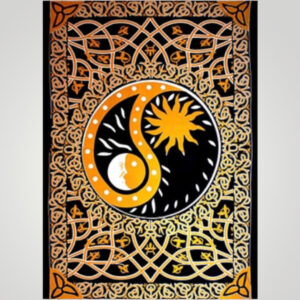 Yin -Yang Sun Moon Tapestry 72"w x 108"h